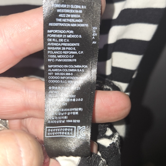 Forever 21 striped bodycon midi dress women's size small - Picture 6 of 7